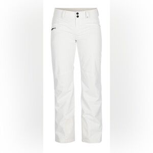 Obermeyer Malta ski snowboard pants white insulated skiing snowboarding 12 SHORT
